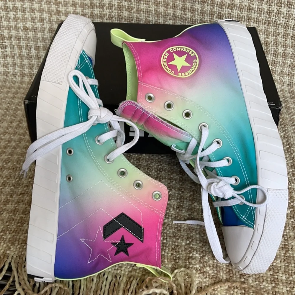 Converse Untitled Hi White/Barely Volt/Black MEN`S - Picture 12 of 15